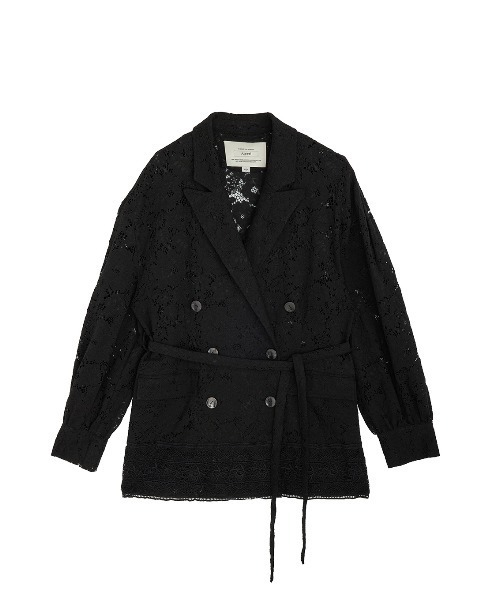 Ameri（アメリ）の「TUCK SLEEVE LACE JACKET（テーラードジャケット・レディース・アイボリー/ライトブルー/ブラック・SMALL/MEDIUM）」の18枚目の写真