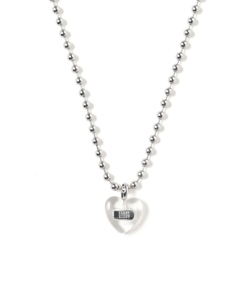 BEAMS HEART(ビームスハート)の「ロゴ プレート ハート ネックレス(ネックレス・レディース・ミント/グレー/その他・ONE SIZE)」の3枚目の写真