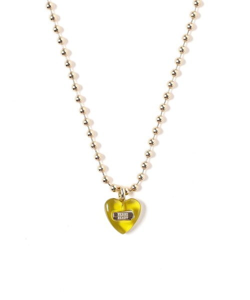 BEAMS HEART(ビームスハート)の「ロゴ プレート ハート ネックレス(ネックレス・レディース・ミント/グレー/その他・ONE SIZE)」の2枚目の写真