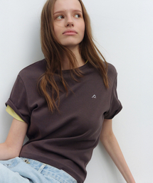 All-day Cotton Rib T-shirt - Espresso Brown