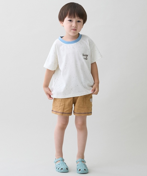 petit main(プティマイン)の「配色ショートパンツ(その他パンツ・キッズ・チャコール/オレンジ/キャメル/ブルー/ミント/ライトグレー・120cm/90cm/130cm/110cm/80cm/100cm)」の5枚目の写真