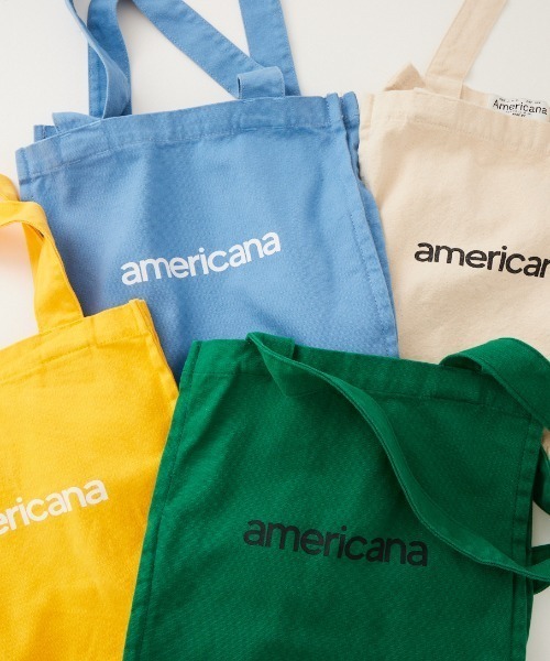 AMERICANA（アメリカーナ）の「[Americana/アメリカーナ] ハードウォッシュ ケーキトートバッグ（トートバッグ・レディース・サックスブルー/グリーン/ナチュラル/ゴールド・ONE SIZE）」の10枚目の写真