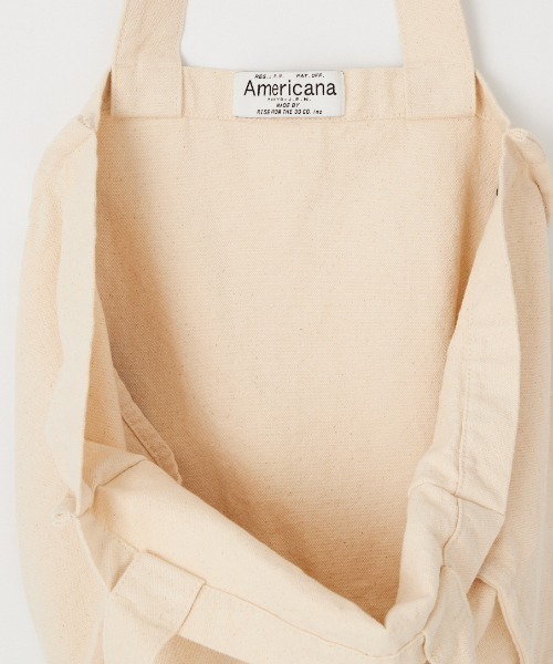 AMERICANA（アメリカーナ）の「[Americana/アメリカーナ] ハードウォッシュ ケーキトートバッグ（トートバッグ・レディース・サックスブルー/グリーン/ナチュラル/ゴールド・ONE SIZE）」の8枚目の写真