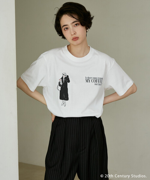 FREAK'S STORE(フリークスストア)の「GOOD ROCK SPEED/グッドロックスピード 【The Devil Wears Prada】ワンポイントTシャツ/『プラダを着た悪魔』(Tシャツ/カットソー・レディース・オフホワイト/その他3・フリ-)」の2枚目の写真