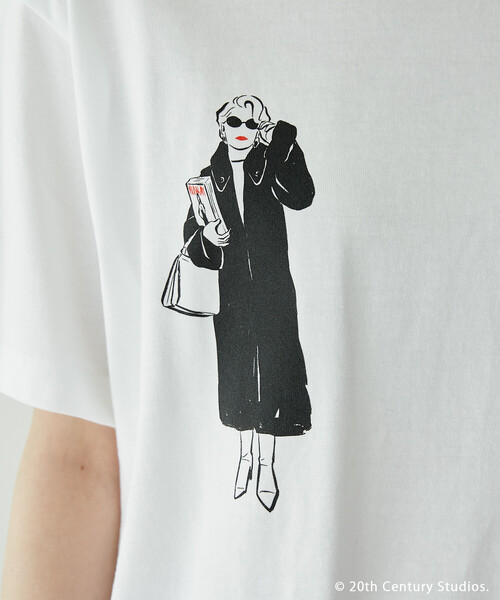 FREAK'S STORE(フリークスストア)の「GOOD ROCK SPEED/グッドロックスピード 【The Devil Wears Prada】ワンポイントTシャツ/『プラダを着た悪魔』(Tシャツ/カットソー・レディース・オフホワイト/その他3・フリ-)」の19枚目の写真