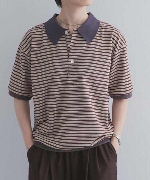 URBAN RESEARCH DOORS(アーバンリサーチドアーズ)の「『別注』STAR&STRIPE×DOORS MULTI POLO(ポロシャツ・レディース・ブラウン/グレー・ONE)」の4枚目の写真