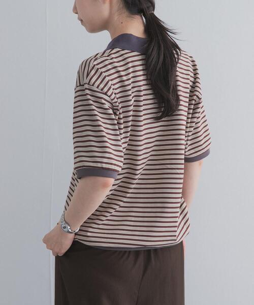 URBAN RESEARCH DOORS(アーバンリサーチドアーズ)の「『別注』STAR&STRIPE×DOORS MULTI POLO(ポロシャツ・レディース・ブラウン/グレー・ONE)」の6枚目の写真