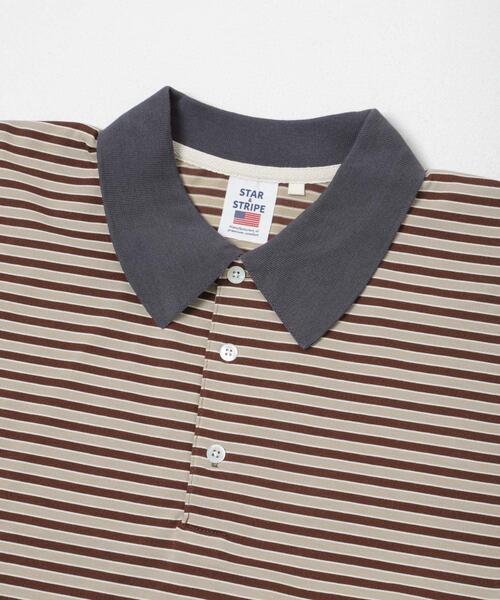 URBAN RESEARCH DOORS(アーバンリサーチドアーズ)の「『別注』STAR&STRIPE×DOORS MULTI POLO(ポロシャツ・レディース・ブラウン/グレー・ONE)」の8枚目の写真
