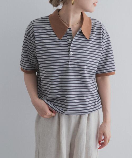 URBAN RESEARCH DOORS(アーバンリサーチドアーズ)の「『別注』STAR&STRIPE×DOORS MULTI POLO(ポロシャツ・レディース・ブラウン/グレー・ONE)」の10枚目の写真
