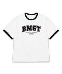 BMGT レタリングオーバーサイズリンガー半袖Tシャツ