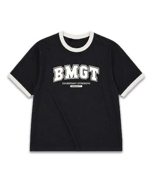 BEMIGHTY（ビーマイティー）の「BMGT レタリングオーバーサイズリンガー半袖Tシャツ（Tシャツ/カットソー・メンズ・ブラック/ホワイト・XX-LARGE/LARGE/X-LARGE）」の2枚目の写真