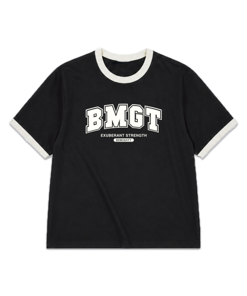 BEMIGHTY（ビーマイティー）の「BMGT レタリングオーバーサイズリンガー半袖Tシャツ（Tシャツ/カットソー・メンズ・ブラック/ホワイト・XX-LARGE/LARGE/X-LARGE）」の4枚目の写真