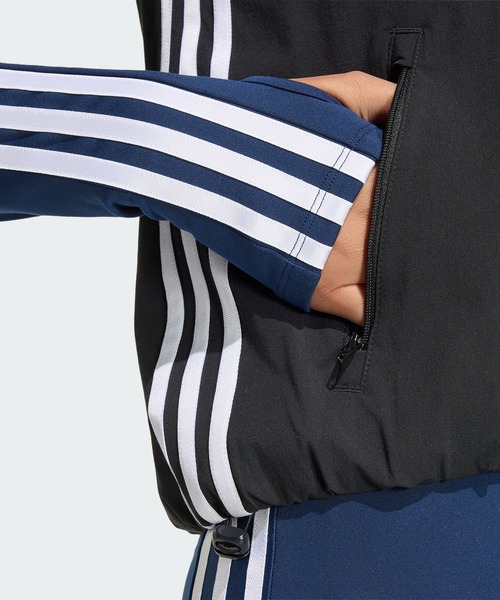 adidas(アディダス)の「アディレニウム5.0 ノースリーブ トラックトップ / トラックジャケット / ジャージ / アディダスオリジナルス adidas Originals(ジャージ・レディース・ブラック・XX-LARGE/LARGE/MEDIUM/SMALL/X-LARGE/X-SMALL)」の5枚目の写真