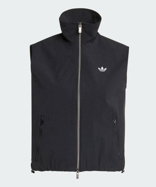 adidas(アディダス)の「アディレニウム5.0 ノースリーブ トラックトップ / トラックジャケット / ジャージ / アディダスオリジナルス adidas Originals(ジャージ・レディース・ブラック・XX-LARGE/LARGE/MEDIUM/SMALL/X-LARGE/X-SMALL)」の6枚目の写真