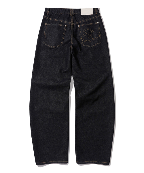 SECONDMONO（セカンドモノローグ）の「ストレートカーブラインデニムパンツ [CPINDIGO]_SEPT068CPINDIGO（デニムパンツ・レディース・その他・28/30/26）」の3枚目の写真