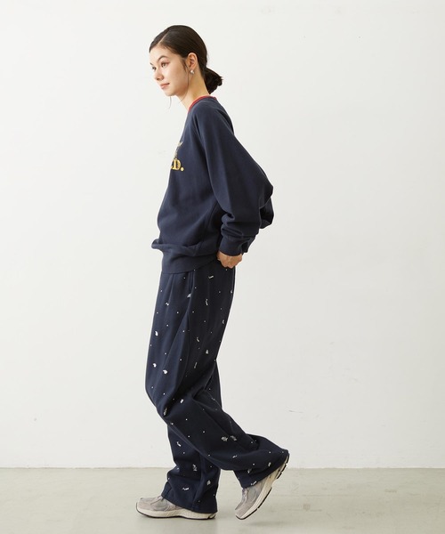 MILKFED.(ミルクフェド)の「M.FEDDY DOUBLE COLLAR SWEAT TOP(スウェット・レディース・ライトブルー/ネイビー/オートミール・ONE SIZE)」の17枚目の写真