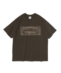 ペイストリーデザートレタリング半袖Tシャツ(カーキ)