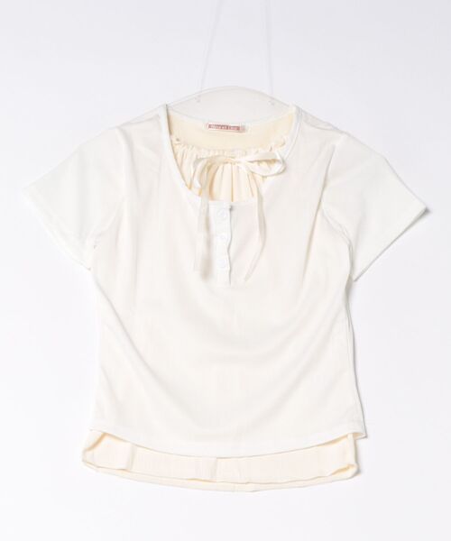 NinaetLina（ニナエリナ）の「バレエコアヘンリーネックTシャツ（Tシャツ/カットソー・レディース・グレー/ホワイト/ブラック・FREE）」の17枚目の写真