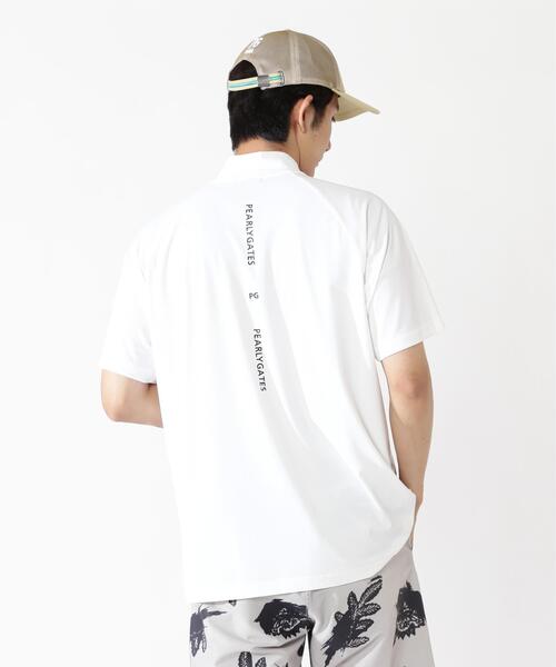PEARLY GATES(パーリーゲイツ)の「【PEARLY GATES】Nyグリッド2WAYトリコット半袖ハーフジップアップカットソー(Tシャツ/カットソー・メンズ・ホワイト/ネイビー/パープル・MEDIUM/XX-LARGE/LARGE/X-LARGE)」の9枚目の写真