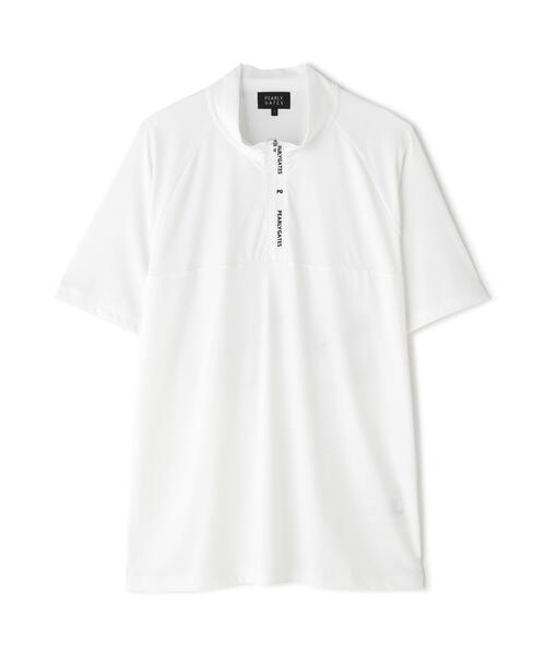 PEARLY GATES(パーリーゲイツ)の「【PEARLY GATES】Nyグリッド2WAYトリコット半袖ハーフジップアップカットソー(Tシャツ/カットソー・メンズ・ホワイト/ネイビー/パープル・MEDIUM/XX-LARGE/LARGE/X-LARGE)」の10枚目の写真