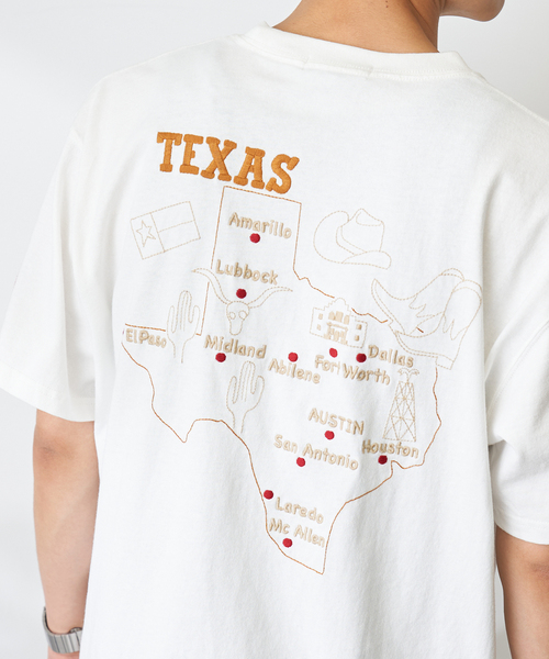 B.C STOCK(ベーセーストック)の「World Souvenir T-sh(Tシャツ/カットソー・メンズ・ホワイト/アイボリー/ネイビー・LARGE/MEDIUM)」の14枚目の写真