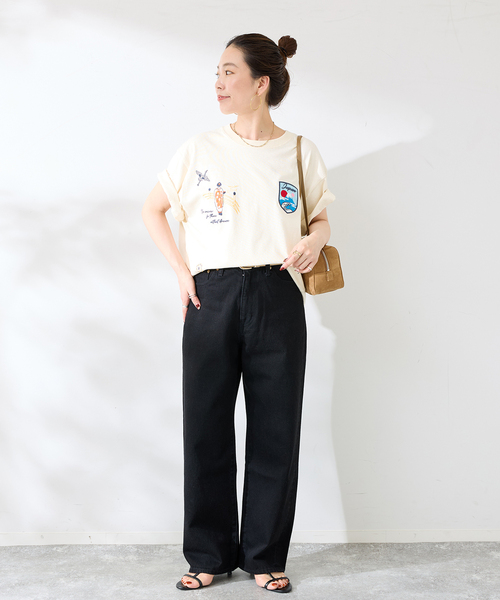 B.C STOCK(ベーセーストック)の「World Souvenir T-sh(Tシャツ/カットソー・メンズ・ホワイト/アイボリー/ネイビー・LARGE/MEDIUM)」の15枚目の写真