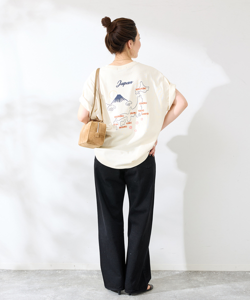 B.C STOCK(ベーセーストック)の「World Souvenir T-sh(Tシャツ/カットソー・メンズ・ホワイト/アイボリー/ネイビー・LARGE/MEDIUM)」の17枚目の写真