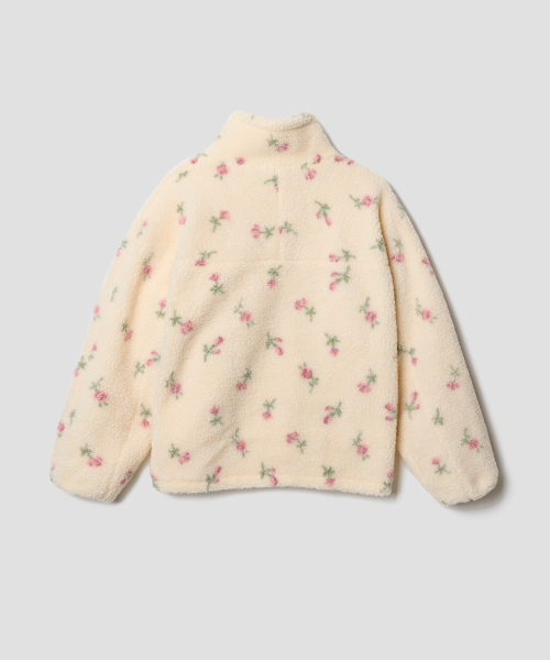 TTUDEMENT(トュードメント)の「FLEECE FLORAL JACKET IVORY(その他アウター・レディース・その他・SMALL/MEDIUM)」の4枚目の写真