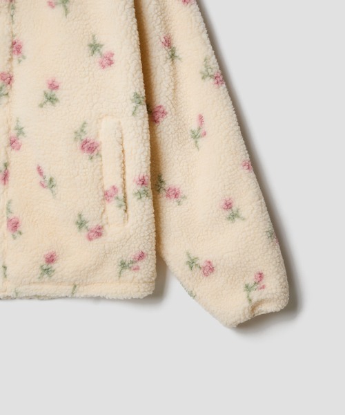 TTUDEMENT(トュードメント)の「FLEECE FLORAL JACKET IVORY(その他アウター・レディース・その他・SMALL/MEDIUM)」の6枚目の写真