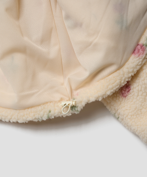 TTUDEMENT(トュードメント)の「FLEECE FLORAL JACKET IVORY(その他アウター・レディース・その他・SMALL/MEDIUM)」の8枚目の写真