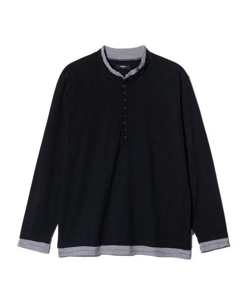 glamb(グラム)の「Layered Augusta Cutsew / レイヤードオーガスタカットソー(Tシャツ/カットソー・メンズ・ホワイト/ブラック・S/M/L)」の3枚目の写真