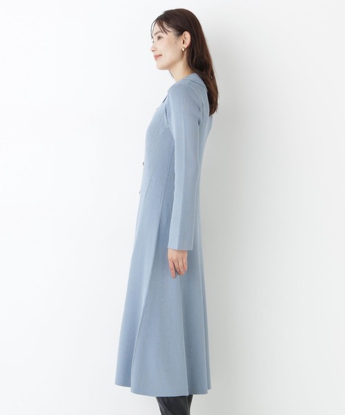NATURAL BEAUTY BASIC(ナチュラルビューティーベーシック)の「スキッパーニットワンピース(ワンピース・レディース・チャコールグレー/ブルー/ネイビー系・SMALL/MEDIUM)」の20枚目の写真