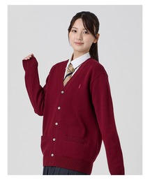 EASTBOY（イーストボーイ）の「【ご予約商品】カーディガン カラー 綿×裏暖プレーティング 7G 制服 スクールニット 中学生 高校生（カーディガン/ボレロ）」