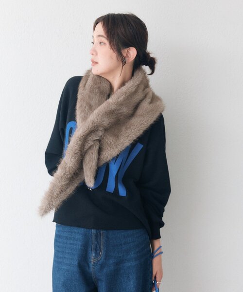 RIVE DROITE(リヴドロワ)の「【Yossshiiii企画】GLOWカットオフスエット(秋服)(Tシャツ/カットソー・レディース・ブラウン/オフホワイト/ブラック・FREE)」の19枚目の写真