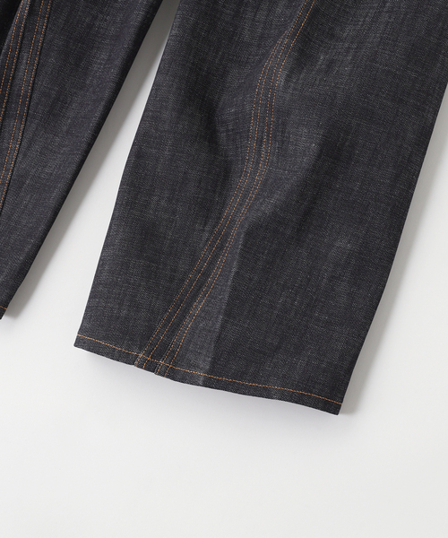 NVRFRGT(ネヴァーフォーゲット)の「NVRFRGT / ネヴァーフォーゲット 3D TWISTED WIDE LEG JEANS INDIGO(デニムパンツ・メンズ・ネイビー・1/2/3)」の4枚目の写真
