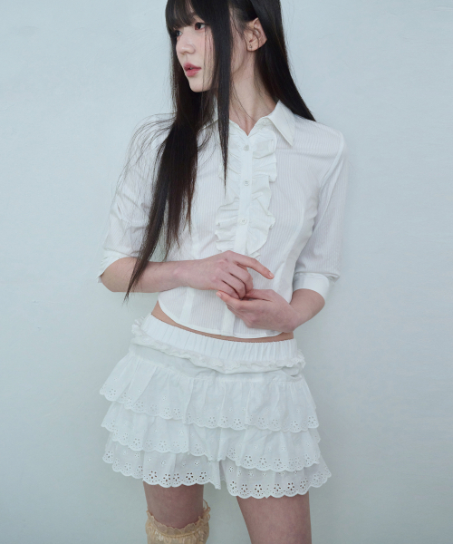 REISE MIYA（レイズミヤ）の「リリフリルスカート[ホワイト]（スカート・レディース・その他・SMALL/MEDIUM）」の4枚目の写真
