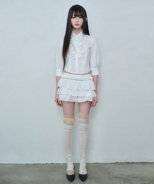 REISE MIYA（レイズミヤ）の「リリフリルスカート[ホワイト]（スカート・レディース・その他・SMALL/MEDIUM）」の6枚目の写真