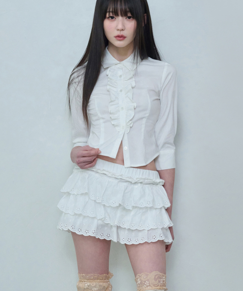 REISE MIYA（レイズミヤ）の「リリフリルスカート[ホワイト]（スカート・レディース・その他・SMALL/MEDIUM）」の2枚目の写真
