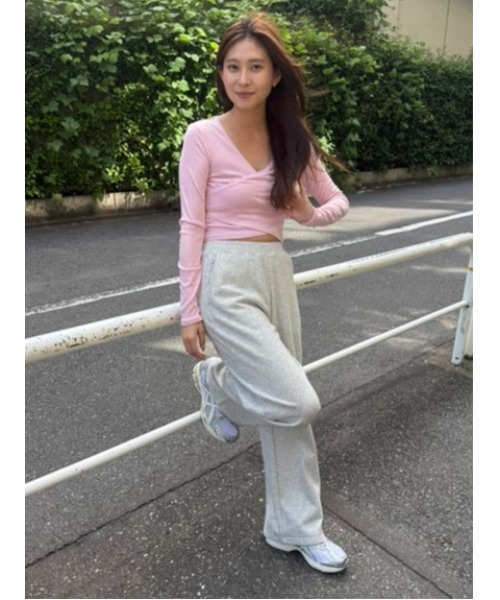 emmi(エミ)の「【W&T】スウェットパンツ【セットアップ対応】(その他パンツ・レディース・グレー/イエロー/ブラウン・0/1)」の5枚目の写真