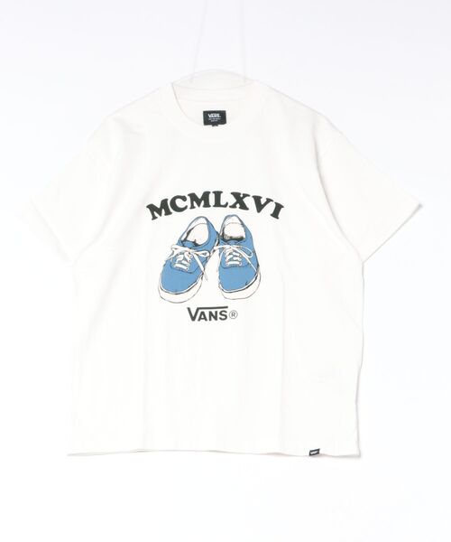 VANS(バンズ)の「VANS ヴァンズ U MCMLXVI Authentic TEE ショートスリーブ 126K1012000 ABC-MART限定 OFF WHITE(Tシャツ/カットソー・メンズ・ホワイト・SMALL/MEDIUM/LARGE/X-LARGE)」の1枚目の写真