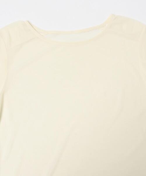 KBF(ケイビーエフ)の「シアーギャザーロンTEE(Tシャツ/カットソー・レディース・ブラック/グリーン系その他/アイボリー/ブラウン系その他・ONE)」の13枚目の写真