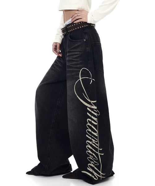mushwear(マッシュウェア)の「サイドグラフィックデニムパンツ(デニムパンツ・メンズ・ブラック/ブルー・LARGE/MEDIUM/SMALL/XX-LARGE/X-LARGE)」の10枚目の写真