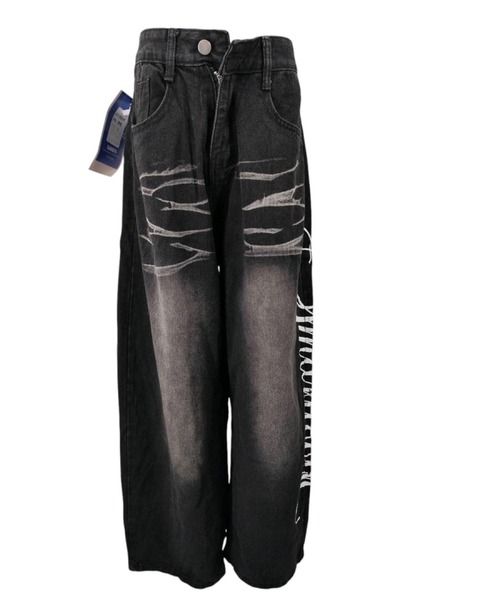 mushwear(マッシュウェア)の「サイドグラフィックデニムパンツ(デニムパンツ・メンズ・ブラック/ブルー・LARGE/MEDIUM/SMALL/XX-LARGE/X-LARGE)」の16枚目の写真