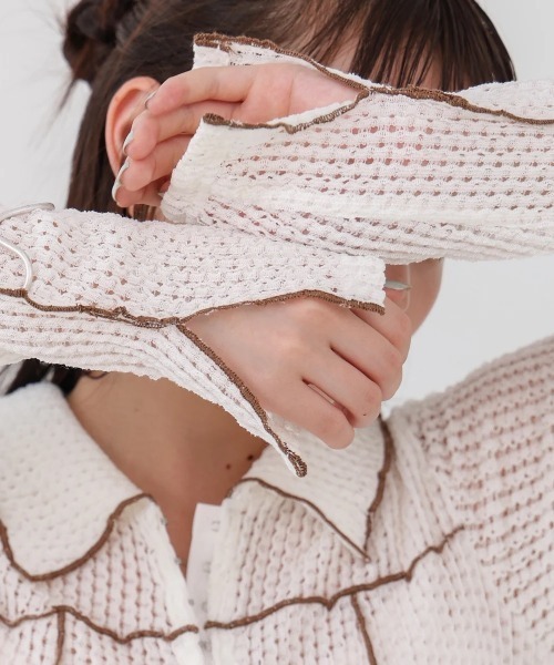 Bab(バブ)の「ウェーブメロウホックシャツトップス(Tシャツ/カットソー・レディース・ブラウン/チャコールグレー/アイボリー・FREE)」の14枚目の写真