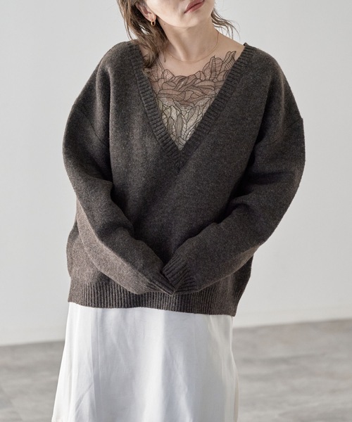 model：163cm. 着用サイズ：FREE