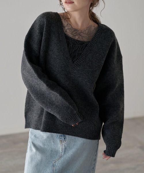model：163cm. 着用サイズ：FREE
