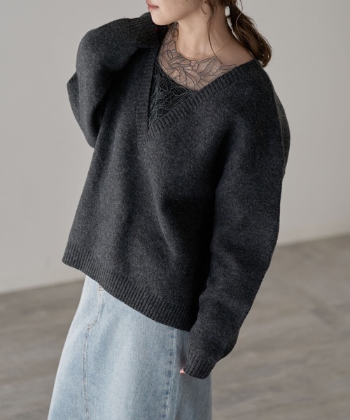 model：163cm. 着用サイズ：FREE