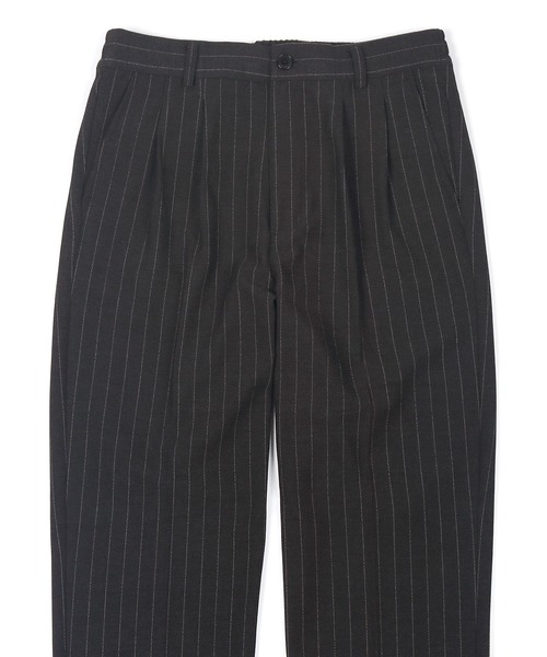 LANVIN en Bleu（ランバンオンブルー）の「ストライプ 2タック イージースラックス（スラックス・メンズ・チャコールグレー・46/48/50/52）」の6枚目の写真