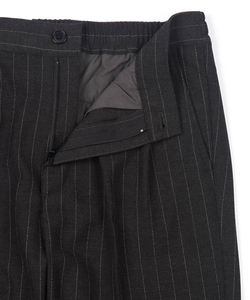 LANVIN en Bleu（ランバンオンブルー）の「ストライプ 2タック イージースラックス（スラックス・メンズ・チャコールグレー・46/48/50/52）」の7枚目の写真