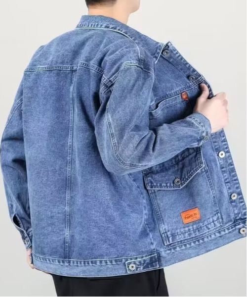 DOUBLE STEAL(ダブルスティール)の「DSワークデザインデニムジャケット(デニムジャケット・メンズ・グレー/ブラック/ブルー・X-LARGE/LARGE/MEDIUM)」の9枚目の写真